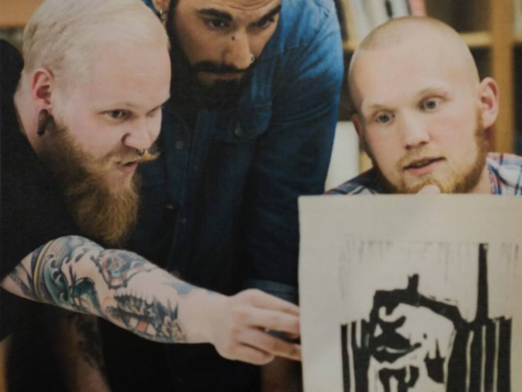 Stormønstring av tresnitt i Nasjonalmuseet Stormønstring av tresnitt i Nasjonalmuseet