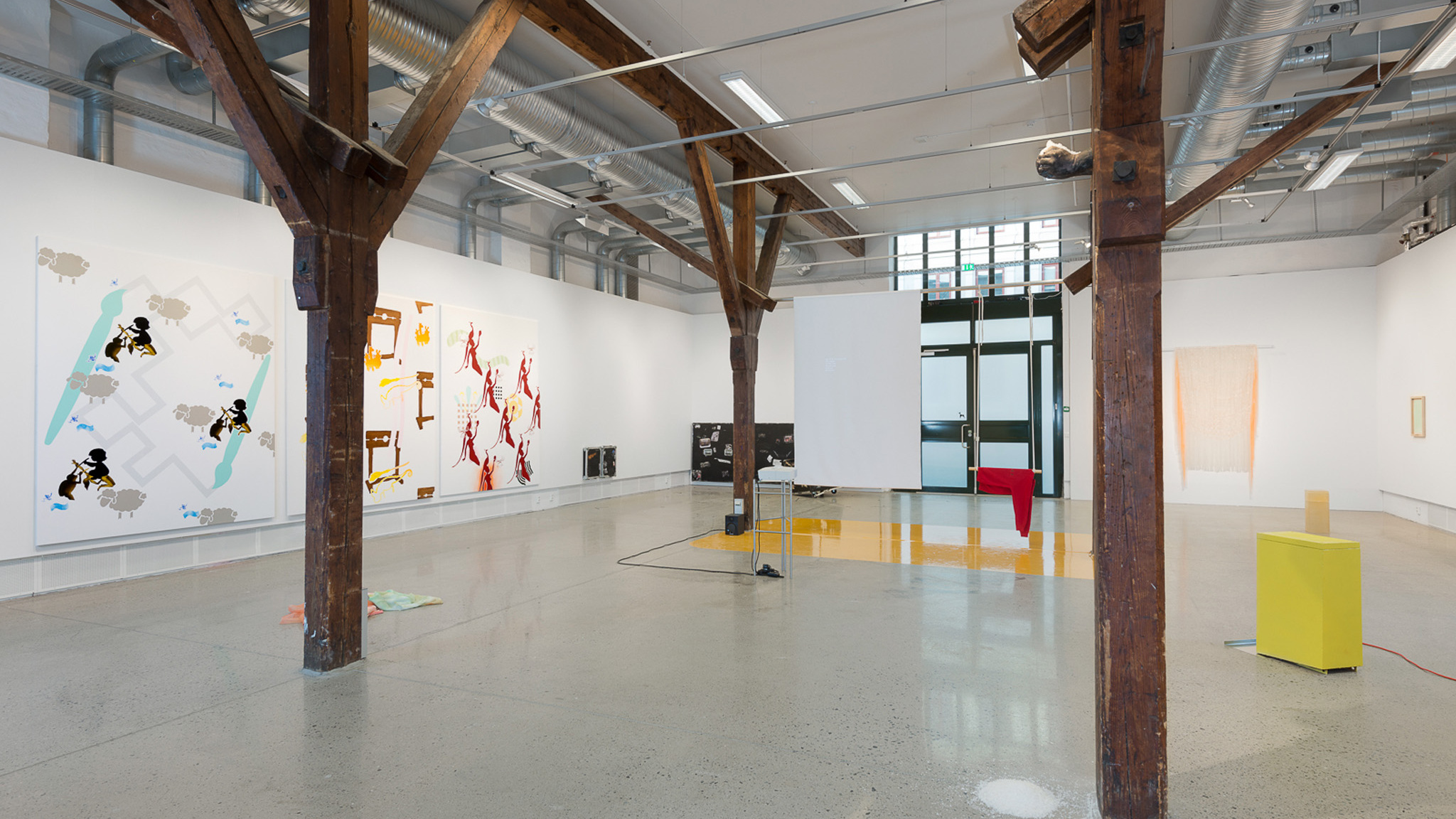 Galleri Seilduken, with works by Klara Ström. Photo: Istvan Virag. Galleri Seilduken, with works by Klara Ström. Photo: Istvan Virag.