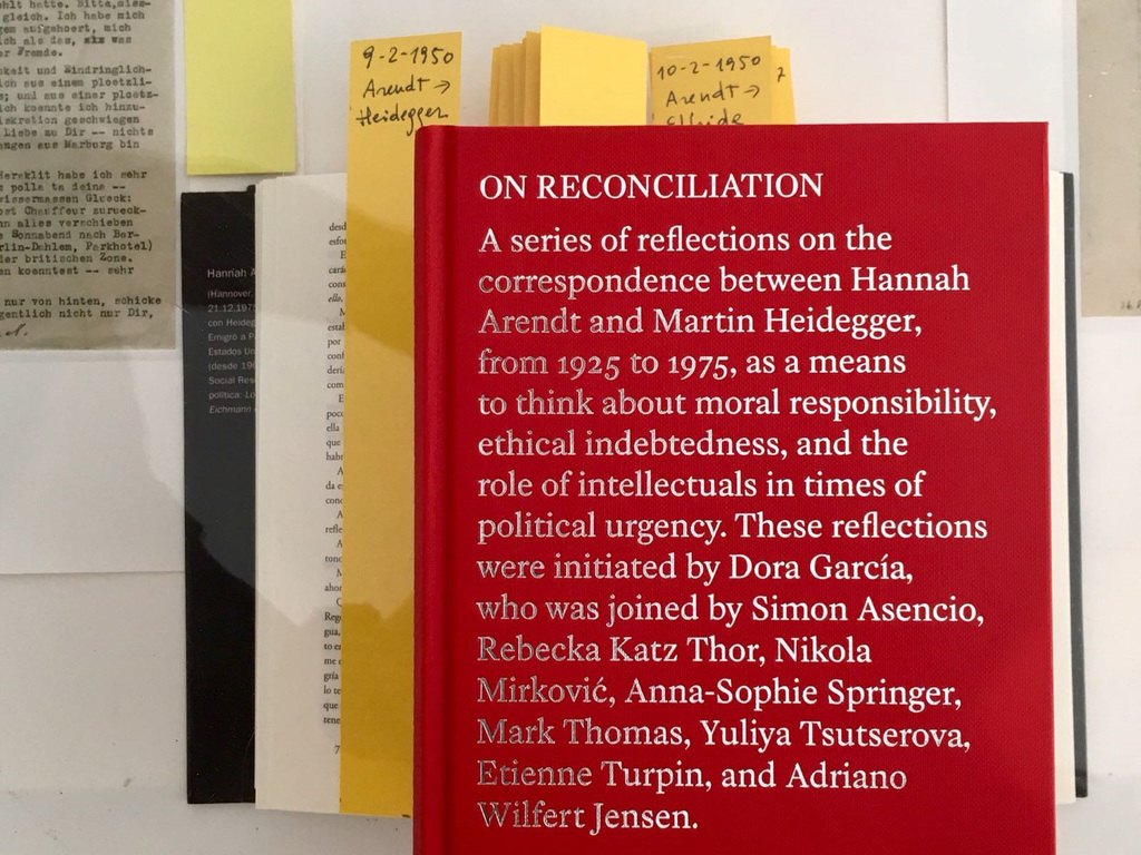 Dora García (ed.) On Reconciliation / Über Versöhnung Dora García (ed.) On Reconciliation / Über Versöhnung