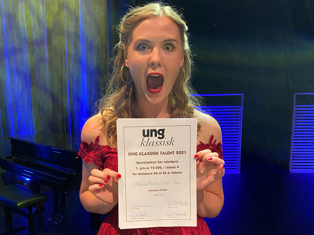 Operastudent vant 1. pris i Ung klassisk Operastudent vant 1. pris i Ung klassisk